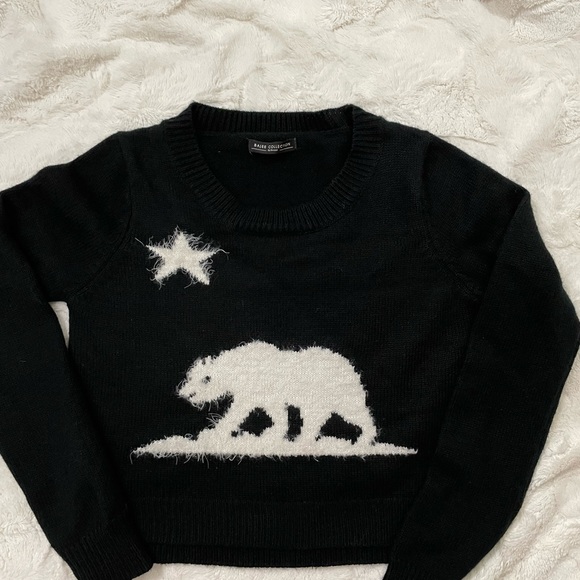 Bear/star Najee Collection by Becool, black sweater - Picture 1 of 9